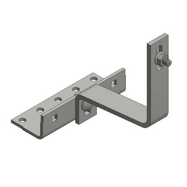 Rvs Strongline dakhaak - 3x adjustable + hamerkopbout + kraagkartelmoer - 747844