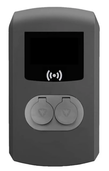 AL-904461021-5635G Alfen Bundel 904461021-2, Double, 32A-22kW, 2x T2, 1-V kabel, RFID, SCN, E-Flux by Road, Grijs 8720161296860