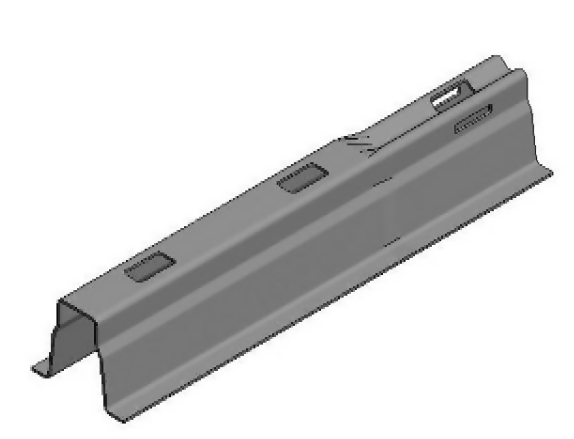 VDV741801000 Van der Valk 741801000 Verz. dakdrager L=1000x1,5mm + koppelstuk 87mm 741801000
