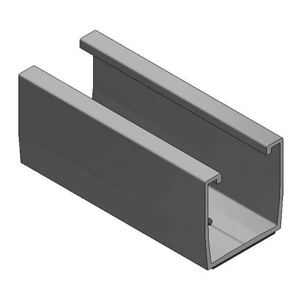 Alu trapezium profiel L=120mm + EPDM - 7269120