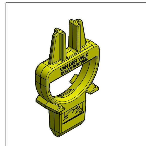 Plastic alignment key for roof rack profile - 739010