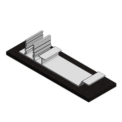 Alu panel support rear foot ValkPro+ (base) - 724720