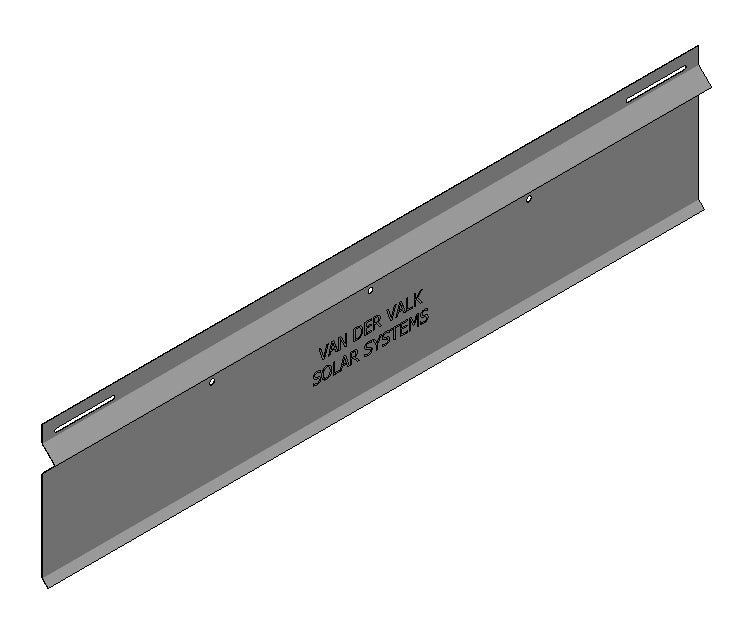 Galvanized back plate ValkPro+ P10°/Max L=1160mm (panel width 900-1100mm) - 742520