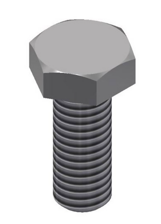 RVS. tapbout M8x20mm