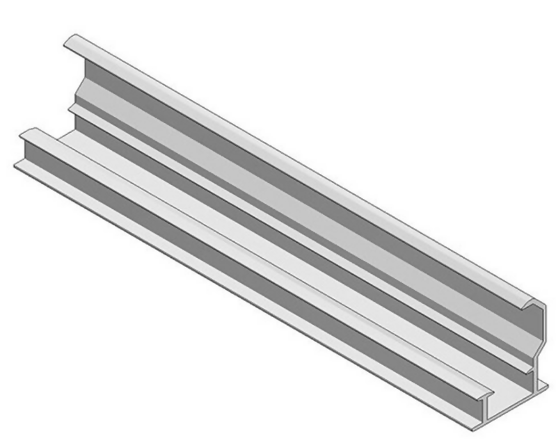 Alu inleg profiel onder H35mm L=6650mm
