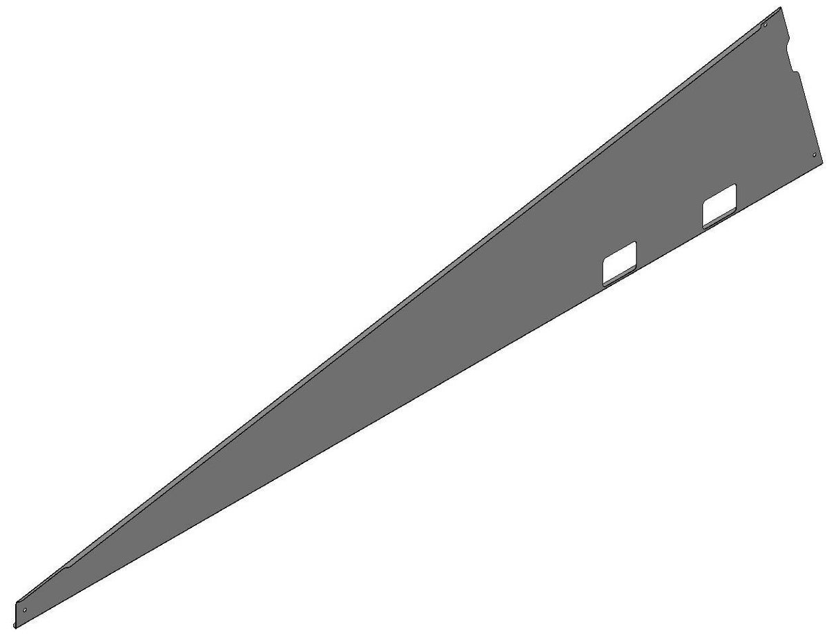 Galvanized side plate ValkPro+ P10° Right - 742533