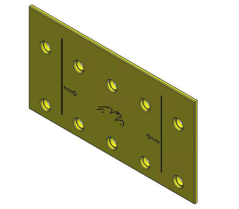Kst. opvulplaat 3mm Strongline Heavy Duty - 739004