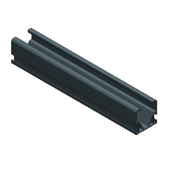 Alu Side++ profile L=2370 mm XXL ZW black - 701702370ZW