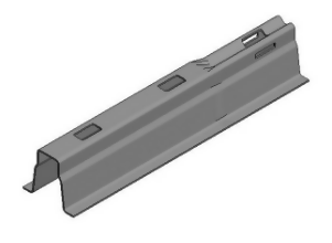 Van der Valk Verz Dachträger L=1200x1,5mm + Kupplungsstück 87mm - 741801200