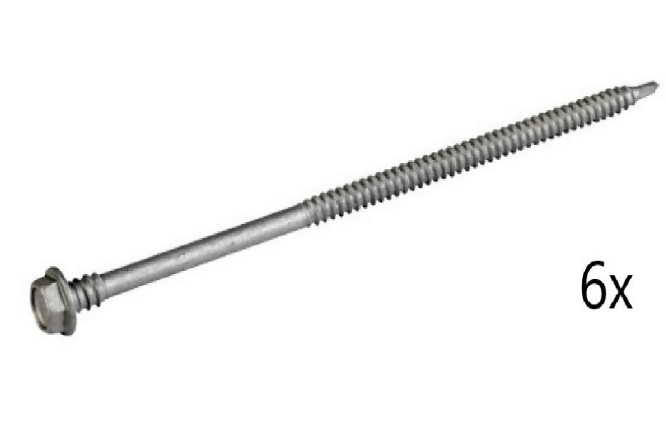 SolarFix - Dakschroeven 4,8x140mm - staal set 6x