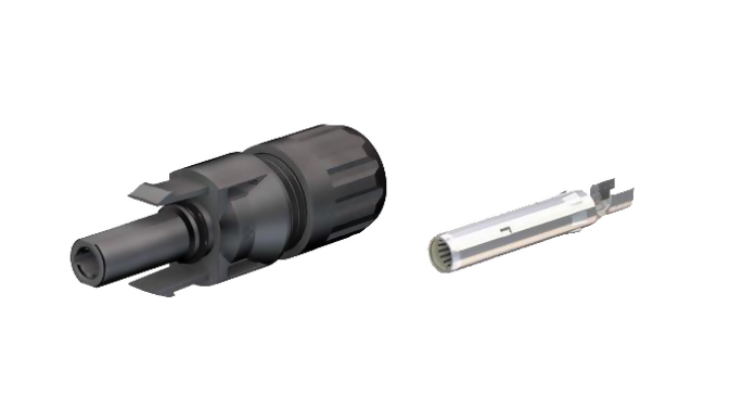 STA-KBT4-6IUR-100 Stäubli Connector 711393-100 MC4 Plug (F) Multicontact voor 4mm2, Ø5-6mm HIS711393-100