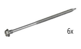 VDV747644 Van der Valk 747644 ValkSolarFix - Dakschroeven 4,8x280mm - 6x 747644