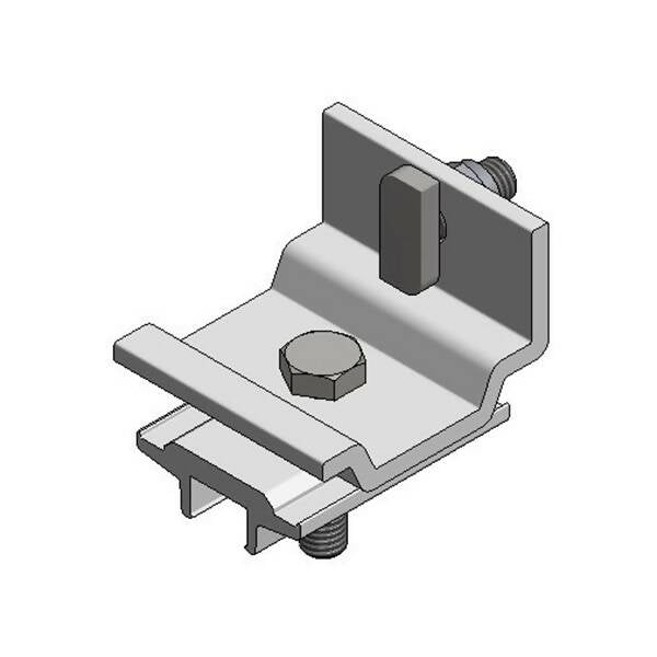 Aluminum mounting clamp 50mm for cross-rail Side++ with Side++ profile - 724053