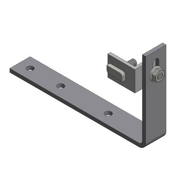 Stainless steel bitumen roof hook - twist + hammer head bolt + collar knurled nut - 747884