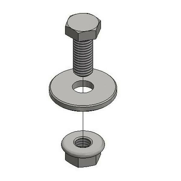 Stainless steel mounting kit power optimizer/micro inverter - ValkPro+ rear panel - 774222