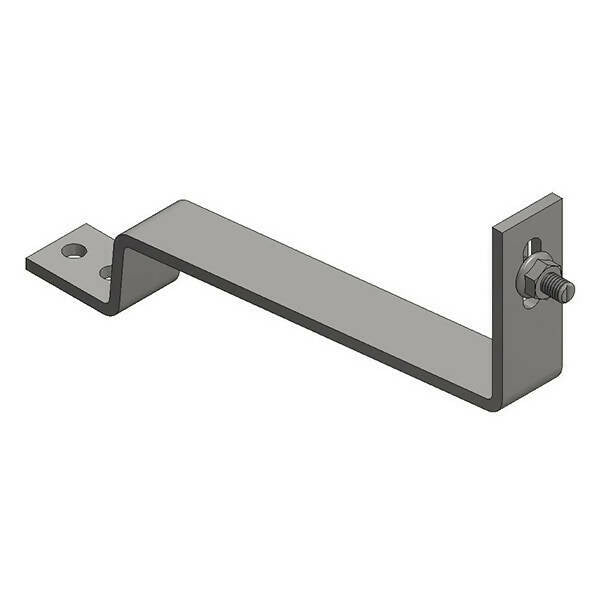 Rvs plain tile dakhaak + hamerkopbout + kraagkartelmoer - 747867