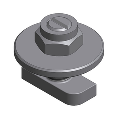 Van der Valk VDV774221 Stainless Steel Hammerhead Bolt M8 x 20mm with Washer and Locknut