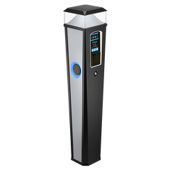 Sync Energy EVPCFSM211LBGRP Pro EV Charger Floor Light Dual Socket 2×11kW or 1×22kW Three-Phase MID 4G with Payment Terminal