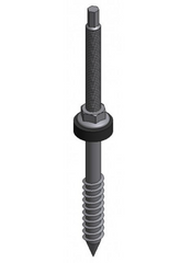 Rvs stokschroef M12x250mm (houten gording)