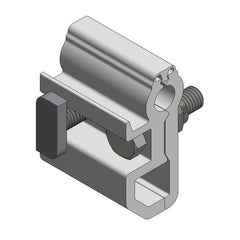 Alu seam clamp for vertical mounting of Side++ profiles suitable for flat seams. - 727801