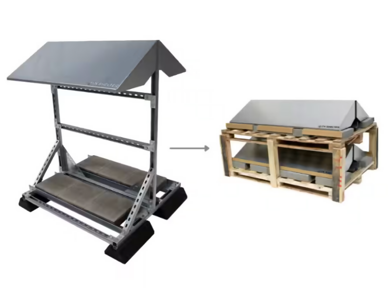 PVshelter Back2Back type 200 non-assembled