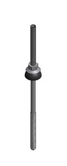 Rvs stokschroef M10x226mm (stalen gording, bereik 80-125mm)