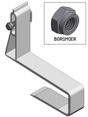 Alu Slimeline 40-50 mm twist + hammer head bolt + lock nut - 729533