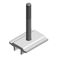 Van der Valk VDV724075 Aluminium Counter Plate with M8 Stainless Steel Bolt for ValkPitched Elevated System