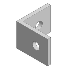 Van der Valk 729520 Aluminium Angle Bracket for Roof Hooks