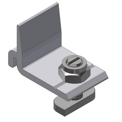 Van der Valk ValkPro+ Aluminium Angle Bracket with M8x20 Stainless Steel Hammerhead Bolt