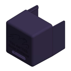Van der Valk VDV739052 Black Plastic End Cap 50×50mm