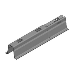 Van der Valk ValkPro+ Galvanised Roof Rail 3800 × 1.5 mm with 87 mm Connector