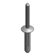 Van der Valk VDV779223 Aluminium Pop Rivet 6.3 x 23.4mm with Neoprene Washer for Trapezoidal Rail