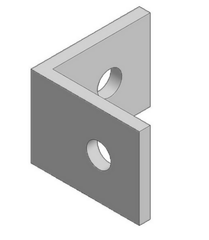 Alu hoekbeugel voor dakhaak