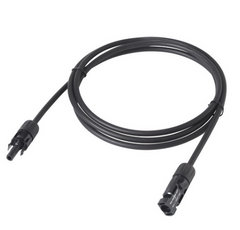 STA-13002812-100 Stäubli Accessory DC Extension Cable 6mm2, Black 1m, Assembled with Stäubli MC4 M+F 13002812-100