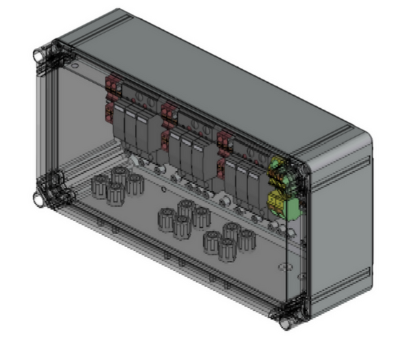 CON-SB-3T-03 Conduct PVBox SB.3.NF.T1.NSX.3IN.M DC SPD1, 3 MPPT 3 IN 3 OUT SB.3.3IN.M