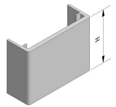 VDV721595030 Van der Valk 721595030 Anodized end cap 30 mm for panel clamp 721595030
