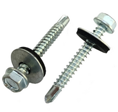 Enstall Zelftapper met neopreenring 6,3x25