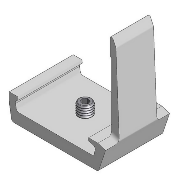 VDV724820 Van der Valk 724820 Alu eindstop voor inleg profiel met inbus M6x10mm 724820