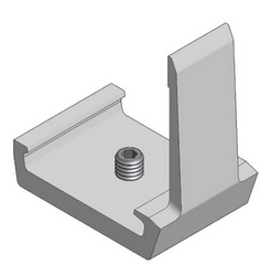 VDV724820 Van der Valk 724820 Alu end stop for insert profile with Allen key M6x10mm 724820