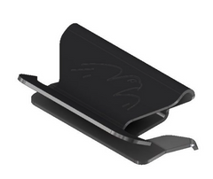 Rvs. vereffeningsclip voor insert - zwart