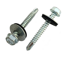 Zelftappende schroef + Sluitring_Zilver