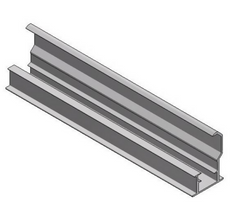 VDV700504006650 Van der Valk 700504006650 Alu inlay profile BOTTOM H40mm L6650mm 700504006650