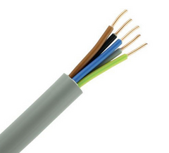 YMVK PVC Grijs 5x2.5 sqmm/ rol 50m¹