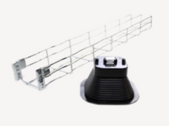 RSC6560-12M Complete set of wire mesh duct 65x60 EZ plus with UV-resistant roof supports Total length of set: 12 meters