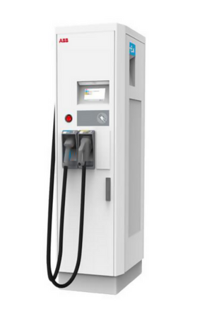 ABB-6AGC076835 ABB Laadpaal Terra CE 54 HV CG 0-7M-0-0, 50kW-DC 46kW-AC, CCS2+T2, 2x3,9m kabel 6AGC076835
