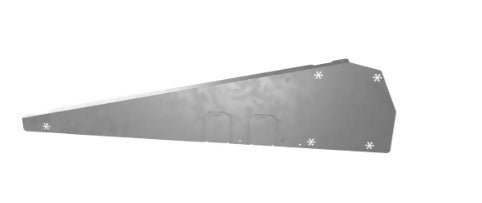 FlatFix Fusion Wind Deflector Right with base profile 1030mm and 1077mm 1007227 