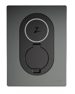 ZAP-ZM000763 Zaptec Accessoire ZM000763 Frontcover Zaptec GO, Rock Grey ZM000763