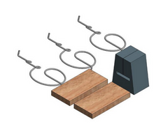 VDV747776 Van der Valk 747776 Speedflash mounting set for slate roof hook 747776