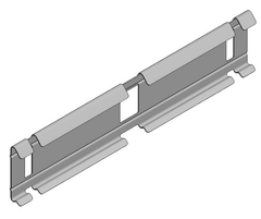 Verz koppelplaat draadgoot h=60 clip-on